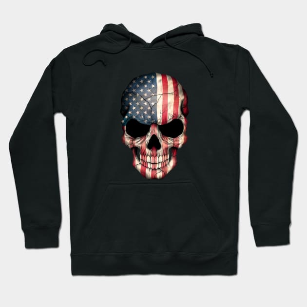 American Flag Skull Hoodie by jeffbartels